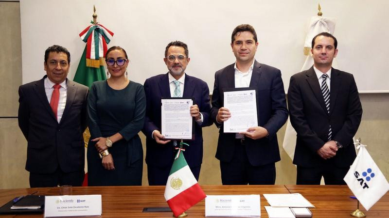 SAT y Profeco suscriben convenio de colaboración  