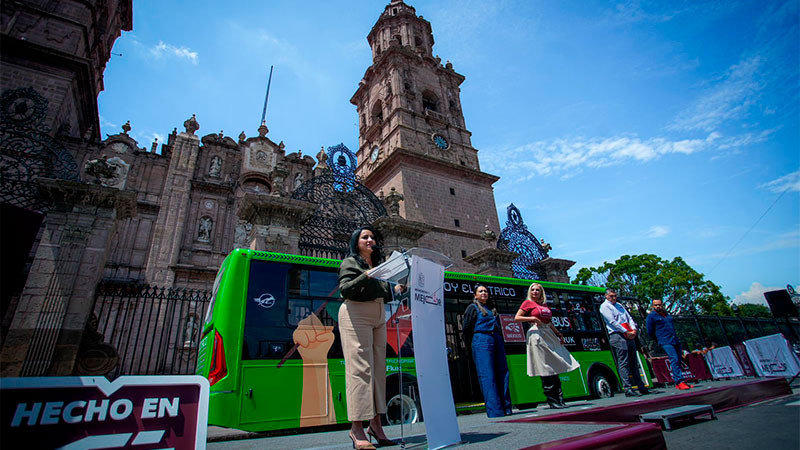 Inician pruebas de autobús eléctrico en Morelia: Gladyz Butanda 