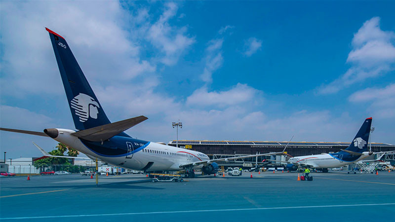 Fallece hombre al aterrizar en el Aeropuerto de Monterrey, Nuevo León 