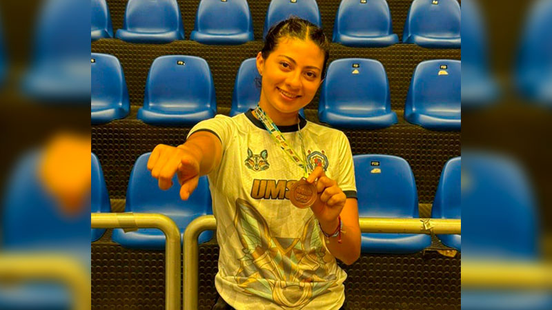 Me llenó de orgullo representar a la UMSNH a nivel nacional: Karen Barrera, deportista nicolaita 