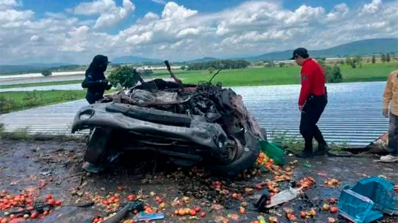 Choque automovilístico en Yurécuaro, Michoacán, deja un muerto