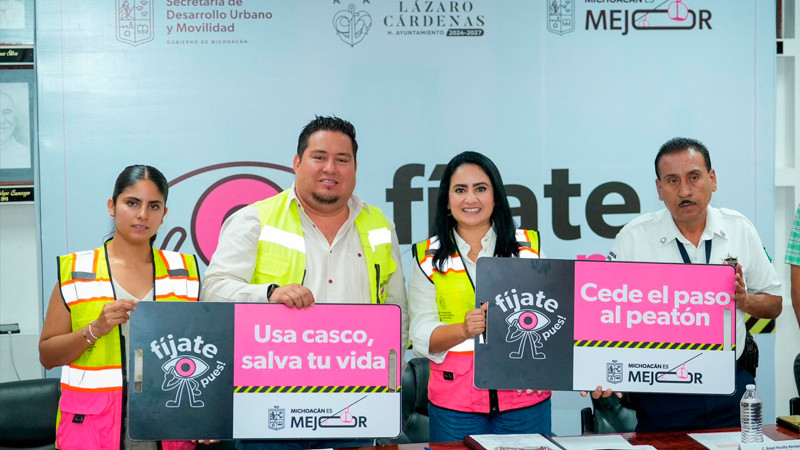 ¡Fíjate Pues!, Gladyz Butanda promueve educación vial en Lázaro Cárdenas 