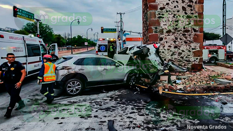Conductora ebria mata a menor en choque en la Calzada de Los Arcos de la ciudad de Querétaro 