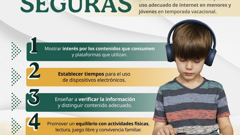 SSPC emite recomendaciones para el uso adecuado de internet en menores y jóvenes en temporada vacacional 
