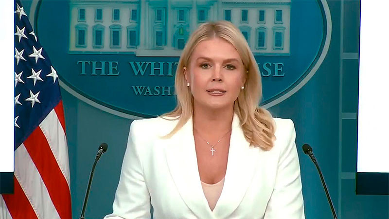Asegura Karoline Leavitt que Trump puso fin a la crisis migratoria en frontera con México 