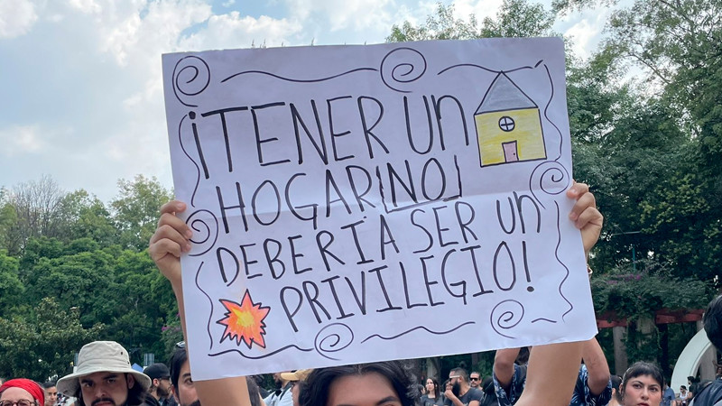Pide Sheinbaum manifestarse pacíficamente en marcha contra la gentrificación 