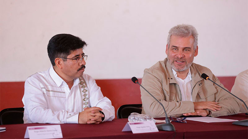 Bedolla refrenda a Hugo Aguilar Ortiz respaldo de Michoacán para transformar sistema de justicia en México 