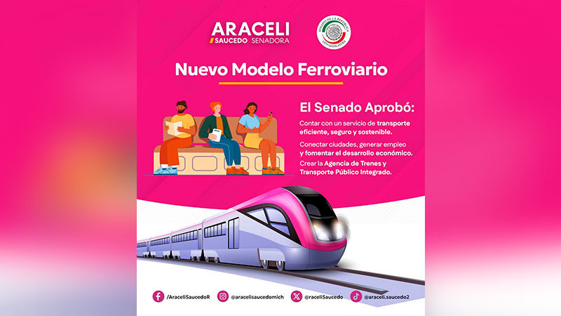 Impulsamos un México más conectado, justo y en movimiento: Araceli Saucedo 