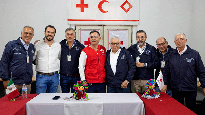Asociación Peregrinos Guadalupanos de la Santa Cruz AC realizan donativo de 150 mil pesos a la Cruz Roja 