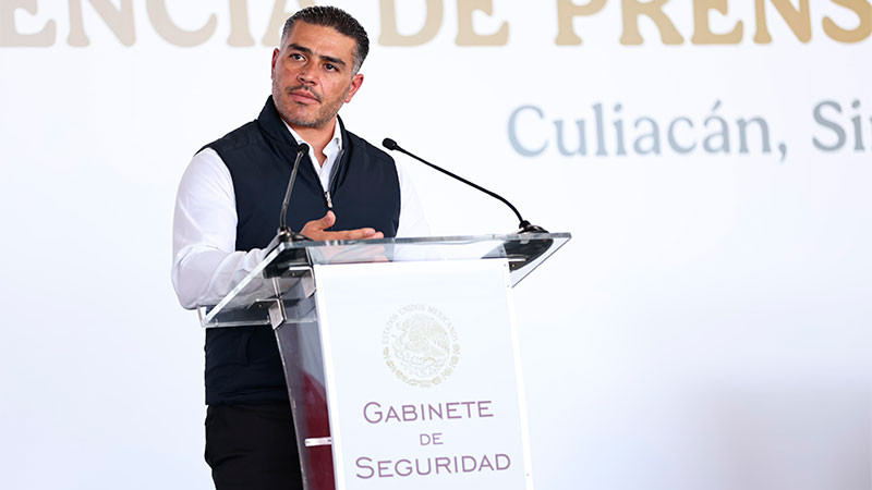Presenta Omar García Harfuch avances en materia de seguridad en Sinaloa  