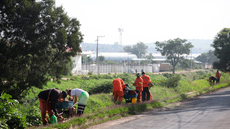 Gobierno de Morelia refuerza trabajos de limpieza en el Río Grande durante temporada de lluvias 