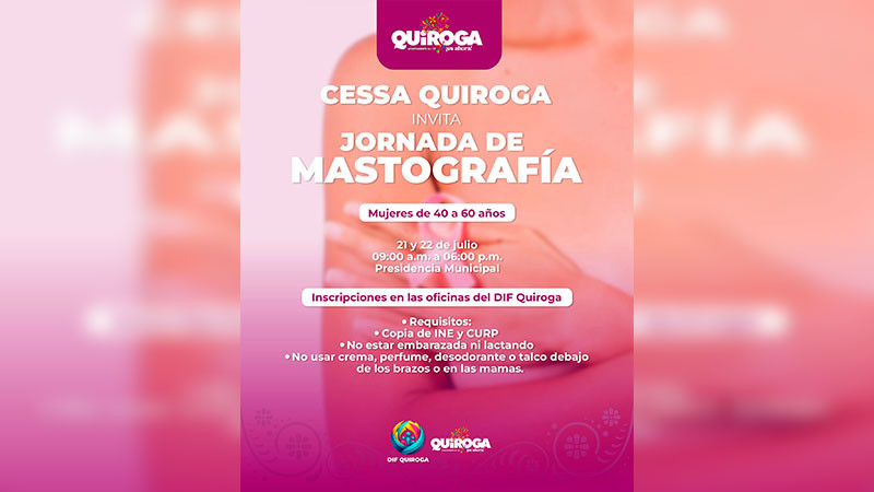Promueve Gobierno de Quiroga el cuidado de la salud femenina con jornada gratuita de mastografía 