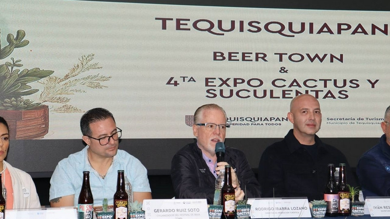 Anuncian en Tequisquiapan el Beer Town Fest y la Cuarta Expo Cactus y Suculentas 2025 