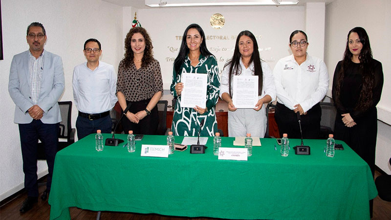 TEEMICH y COEPRENDV firman convenio de colaboración institucional  