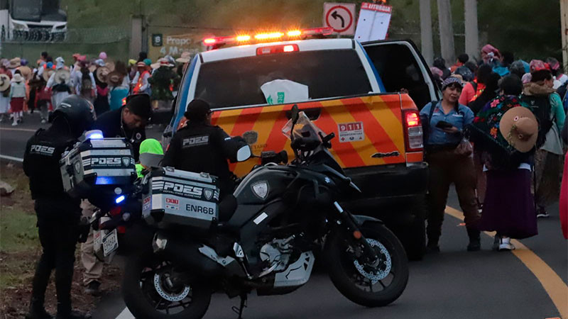 Brinda Protección Civil 630 atenciones leves en peregrinación de Querétaro  