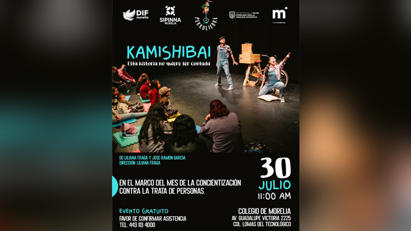 Con teatro de papel, DIF Morelia fortalece la prevención del abuso infantil 
