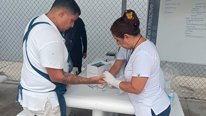 Jornadas de salud llegan a centros penitenciarios de Michoacán 