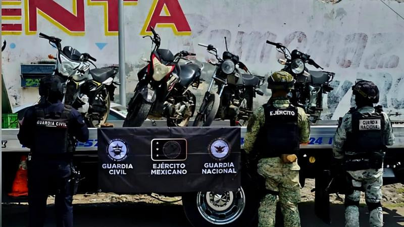 Recuperan cuatro motocicletas abandonadas en Apatzingán, Michoacán; 2 tenían reporte de robo 