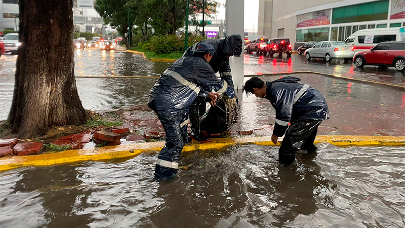 Lluvias en Morelia dejan inundaciones en distintas zonas de la ciudad  