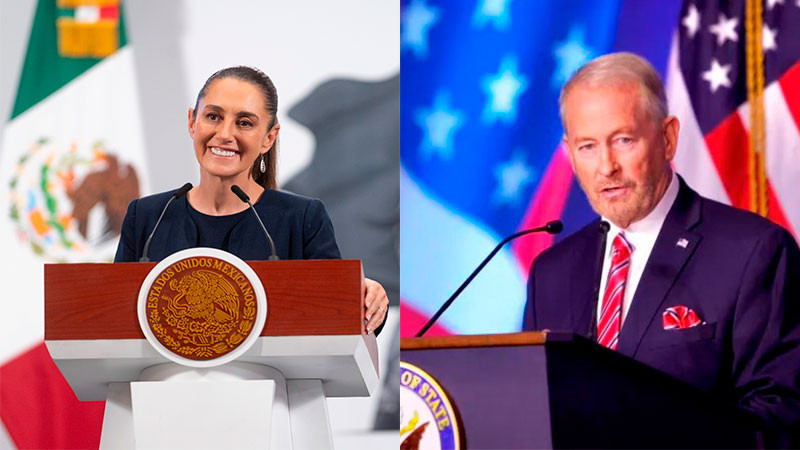 Se reúne Sheinbaum con el Embajador de EU en México, Ronald Johnson 