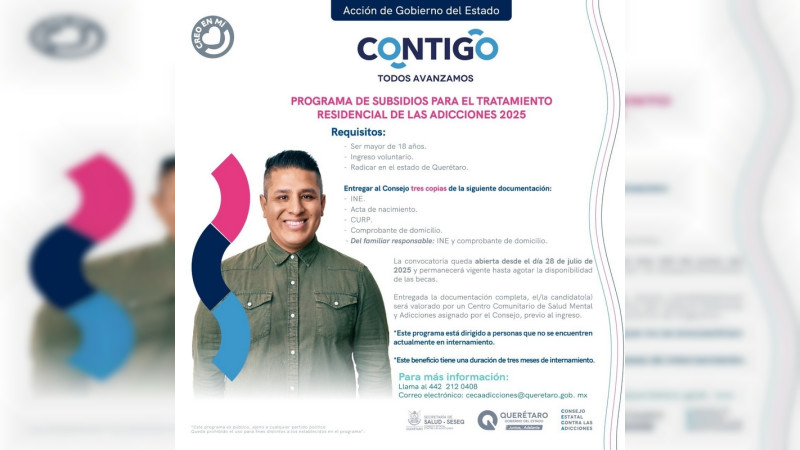 Lanza CECA Programa de subsidios para tratamiento residencial de las Adicciones 2025 