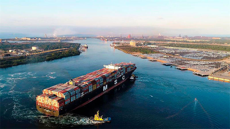 Puerto de Lázaro Cárdenas avanza como plataforma logística del Pacífico: Sedeco 