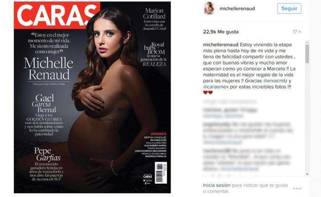 Actriz embarazada posa completamente desnuda en revista - Foto 1 