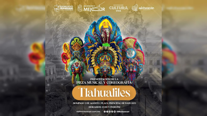Michoacán estrenará la pieza musical oficial de los Tlahualiles: Sectur 
