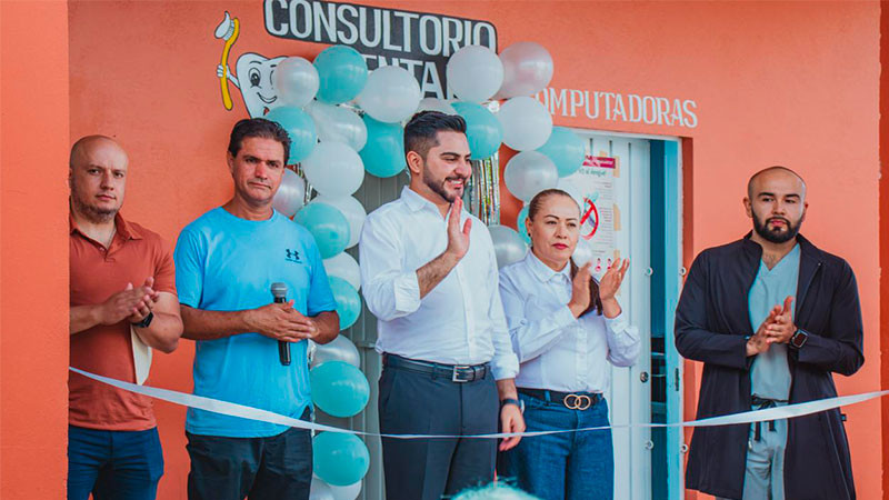 Inaugura Alcalde de Huandacareo, Alexis Velázquez, nuevo consultorio dental público en la Tenencia de Capacho 