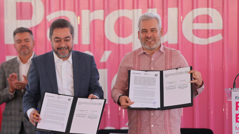 Firma Bedolla convenio para primer Polo de Desarrollo Económico para el Bienestar del país 