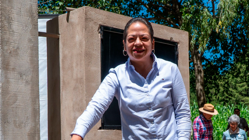 Jeovana Alcántar, inauguró el tanque de almacenamiento de Agua Potable en la comunidad del Cortijo 