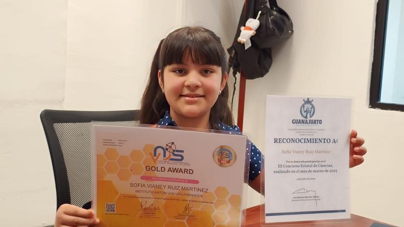 Pequeña celayense busca representar a México en Olimpiada Internacional de Ciencias en China 