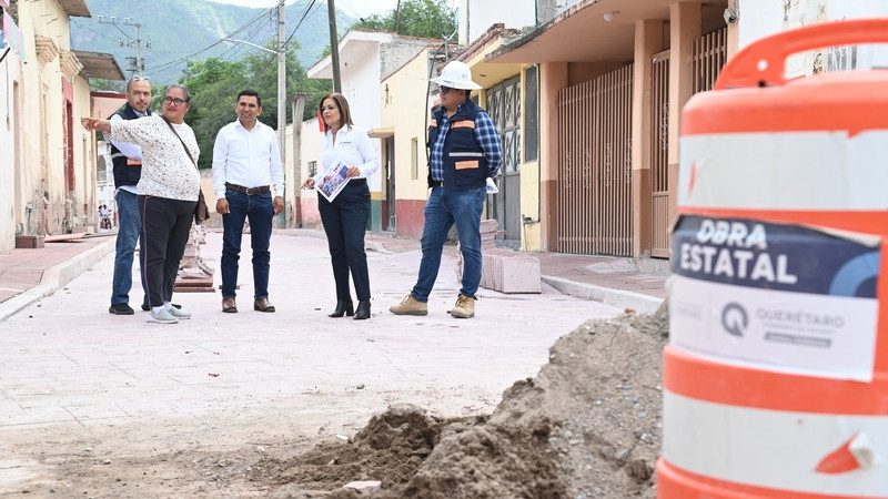 Supervisa CEI obra en cabecera municipal de Peñamiller, Querétaro 