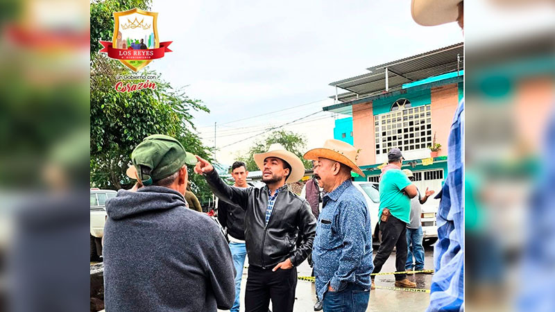 Supervisa Humberto Jiménez avances de obra en Los Palillos 