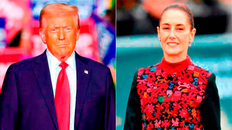 Comparte Trump detalles de la conversación que tuvo con Sheinbaum; retomarán el diálogo en 90 días 