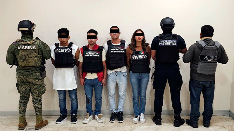 Detienen a 6 presuntos integrantes de "La Barredora" en Puebla 