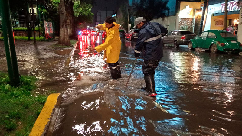 Gobierno de Morelia activa brigadas para apoyar a la ciudadanía en caso de ser necesario debido a las intensas lluvias. 