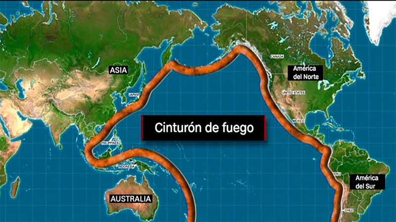 El "Cinturón de Fuego del Pacífico", la franja tectónica que conserva la actividad sísmica mundial 