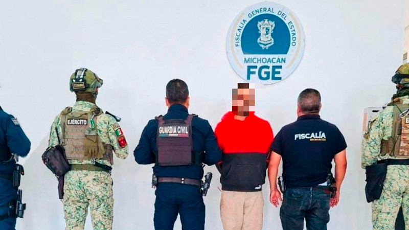 En Zamora, Michoacán aprehenden a Sebastián "N" presunto feminicida 