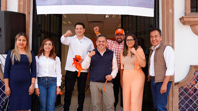 Víctor Manríquez inaugura Casa Naranja en Jacona, MC se consolida como la alternativa que está del lado de la gente 