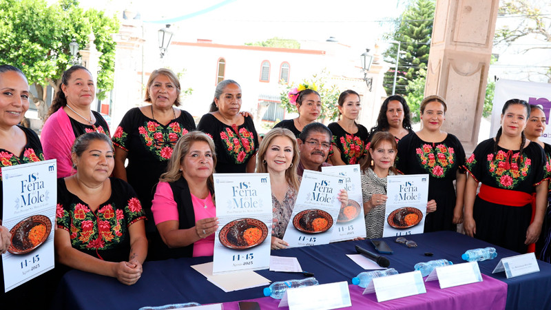 Gobierno de Morelia invita a la 18° edición de la Feria del Mole, en Santa María 