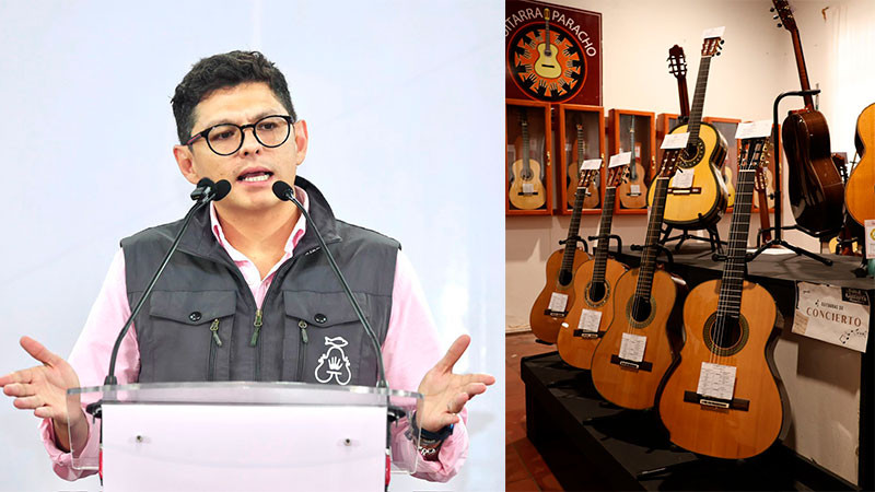 Con más de 10 mdp Gobierno de Michoacán impulsa producción de guitarras de Paracho 