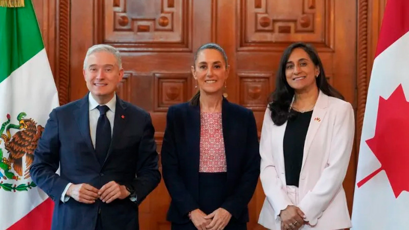 Sheinbaum se reúne con ministros de Finanzas y Exteriores de Canadá 