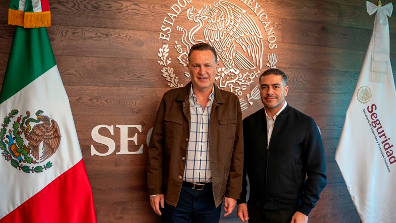 Se reúne Mauricio Kuri con García Harfuch  