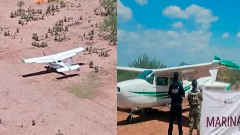 Aseguran avioneta y miles de dosis de estupefacientes en Cajeme; hay un detenido 