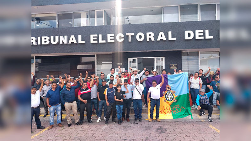 Comuneros de Aranza exigen al TEEM respeto a su autonomía 