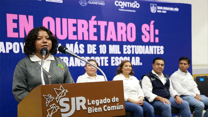 Registra SEDESOQ a mil beneficiarios de Transporte Escolar en San Juan del Río 