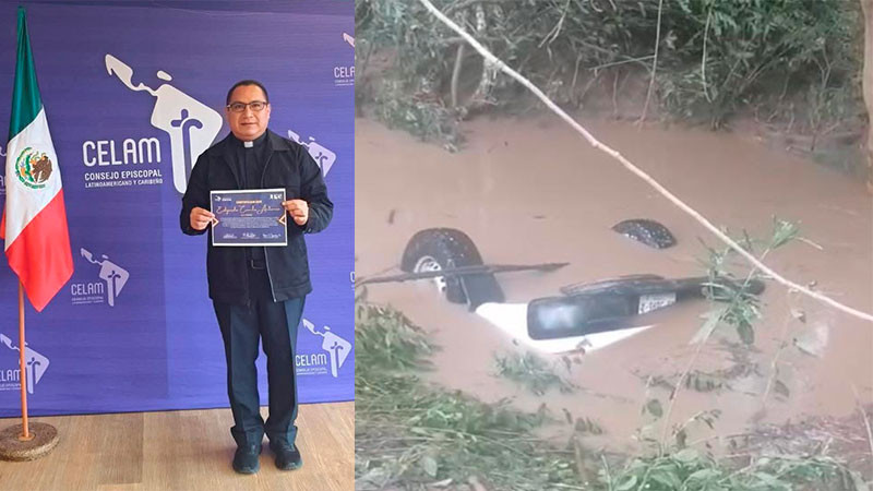Pierde la vida sacerdote al ser arrastrado por la corriente de un arroyo en San Juan Evangelista, Veracruz 