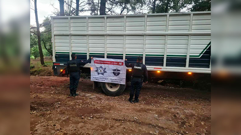 Dos sujetos roban con violencia camión con cargamento de aguacate en la autopista Siglo XXI  