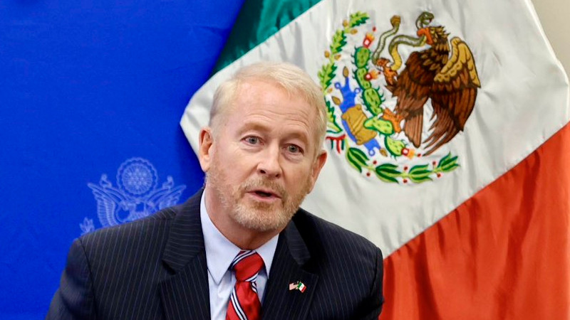 México y EEUU frenaron tráfico de opioides, armas y la migración, destaca el embajador Johnson 